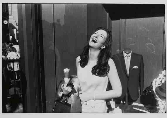 Garry Winogrand: Laughing Woman with Ice Cream Cone